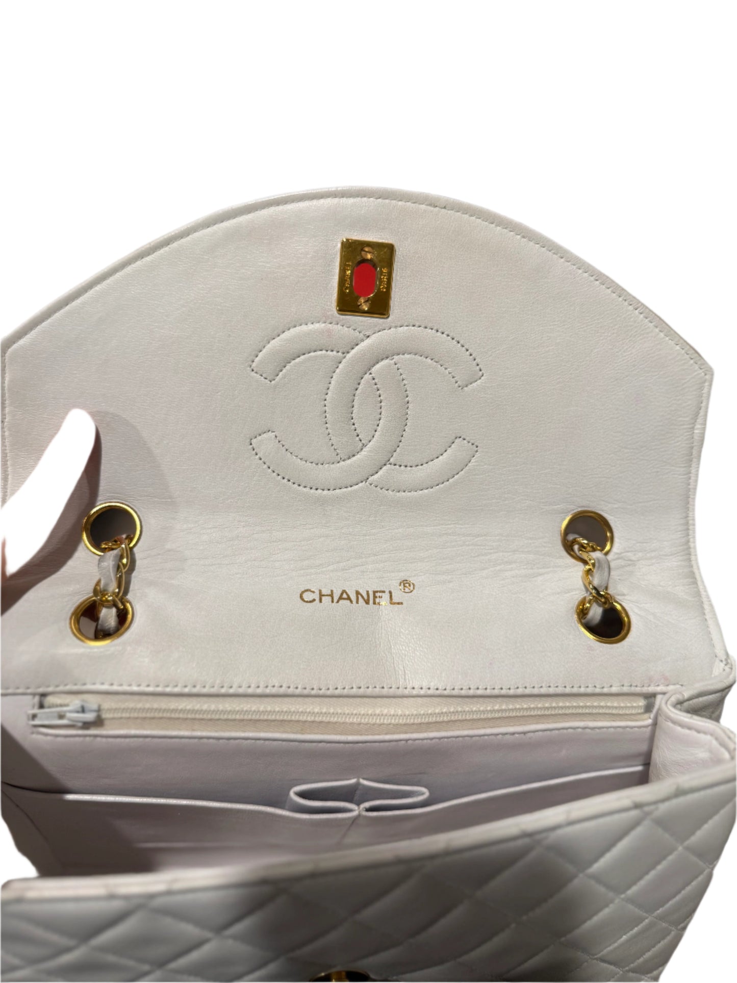 Chanel Matelasse Lambskin Bicolor Flap Shoulder Bag