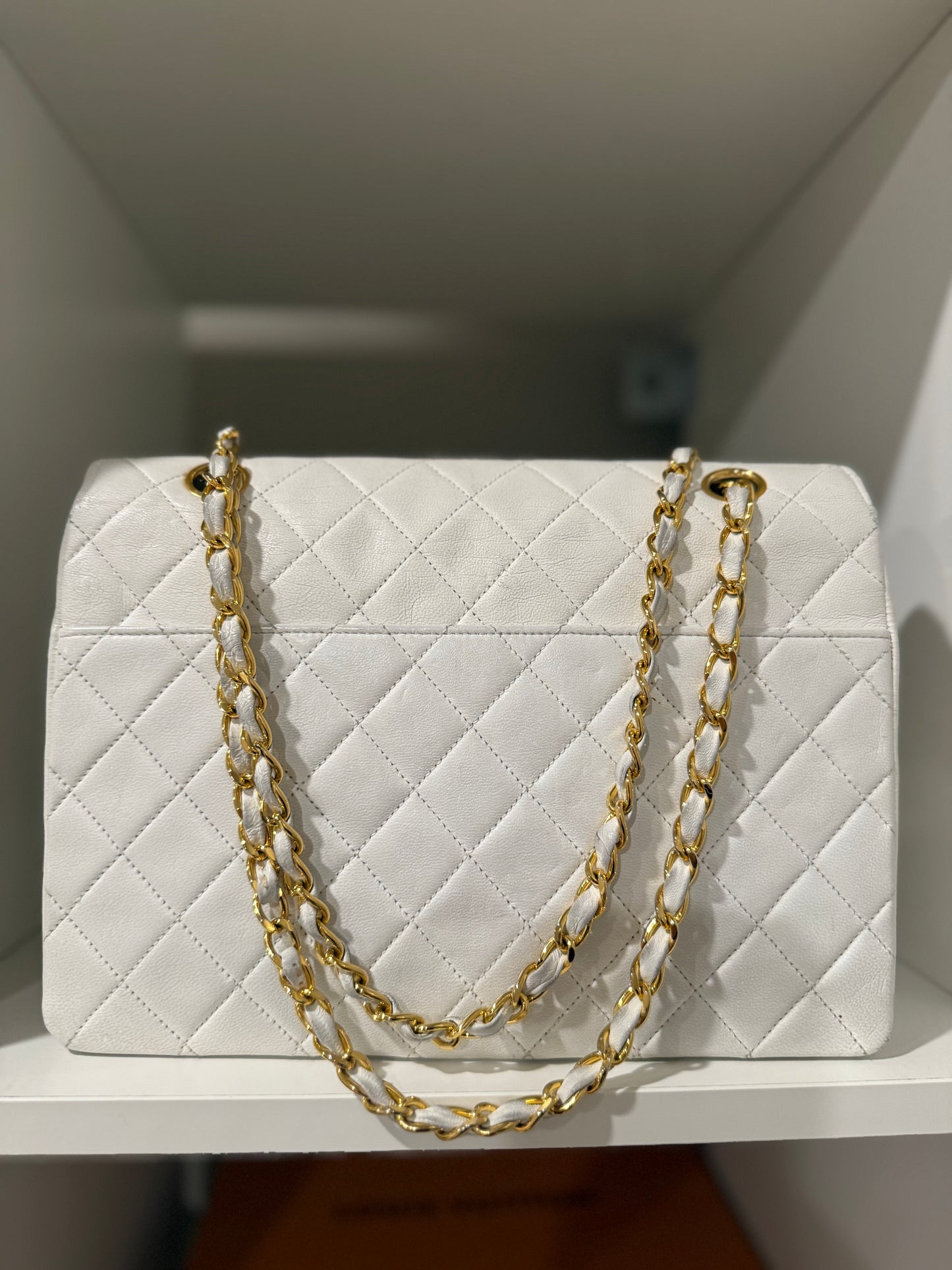 Chanel Matelasse Lambskin Bicolor Flap Shoulder Bag