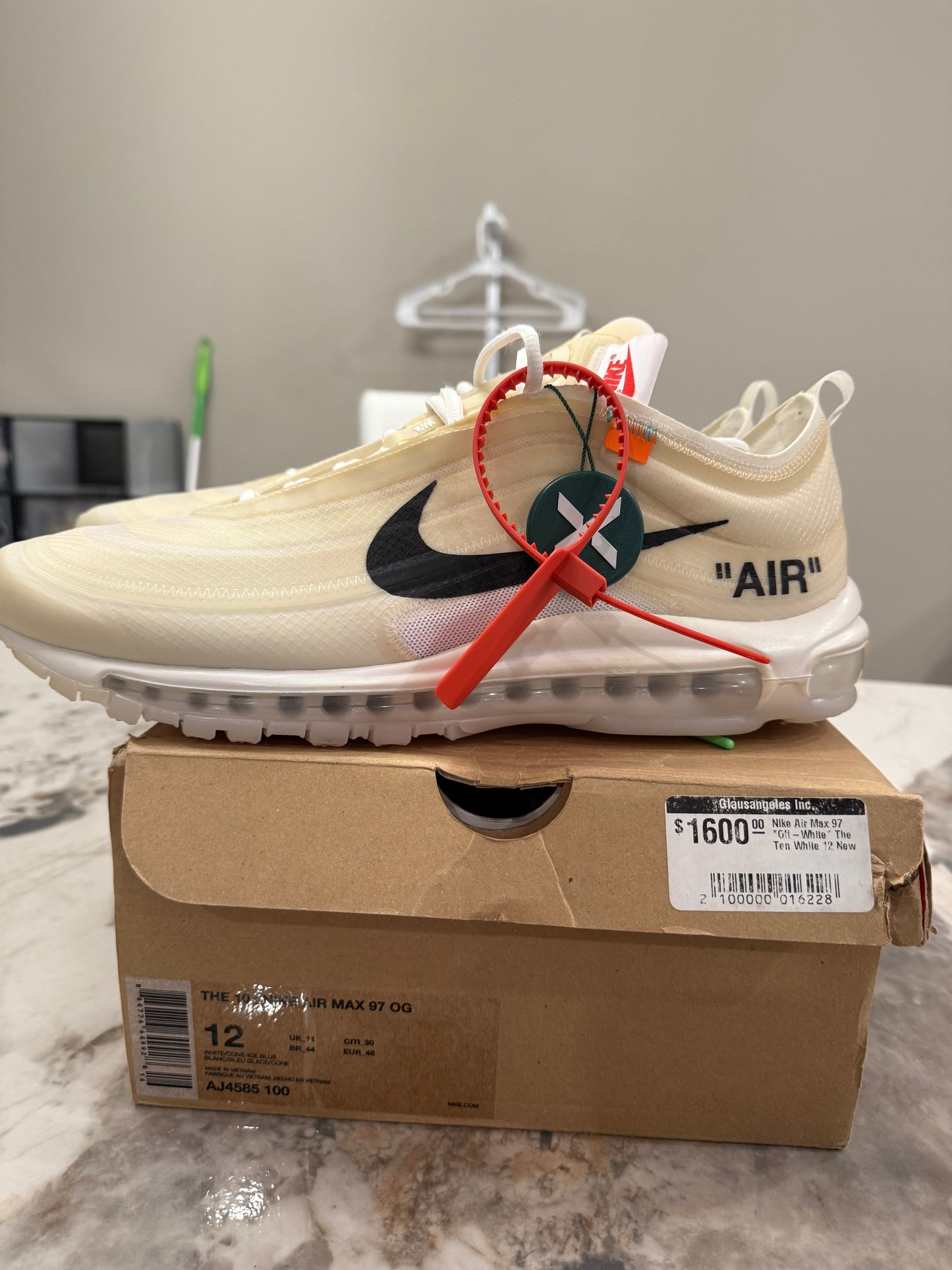 Brand new Nike Air Max 97 Off white size 12