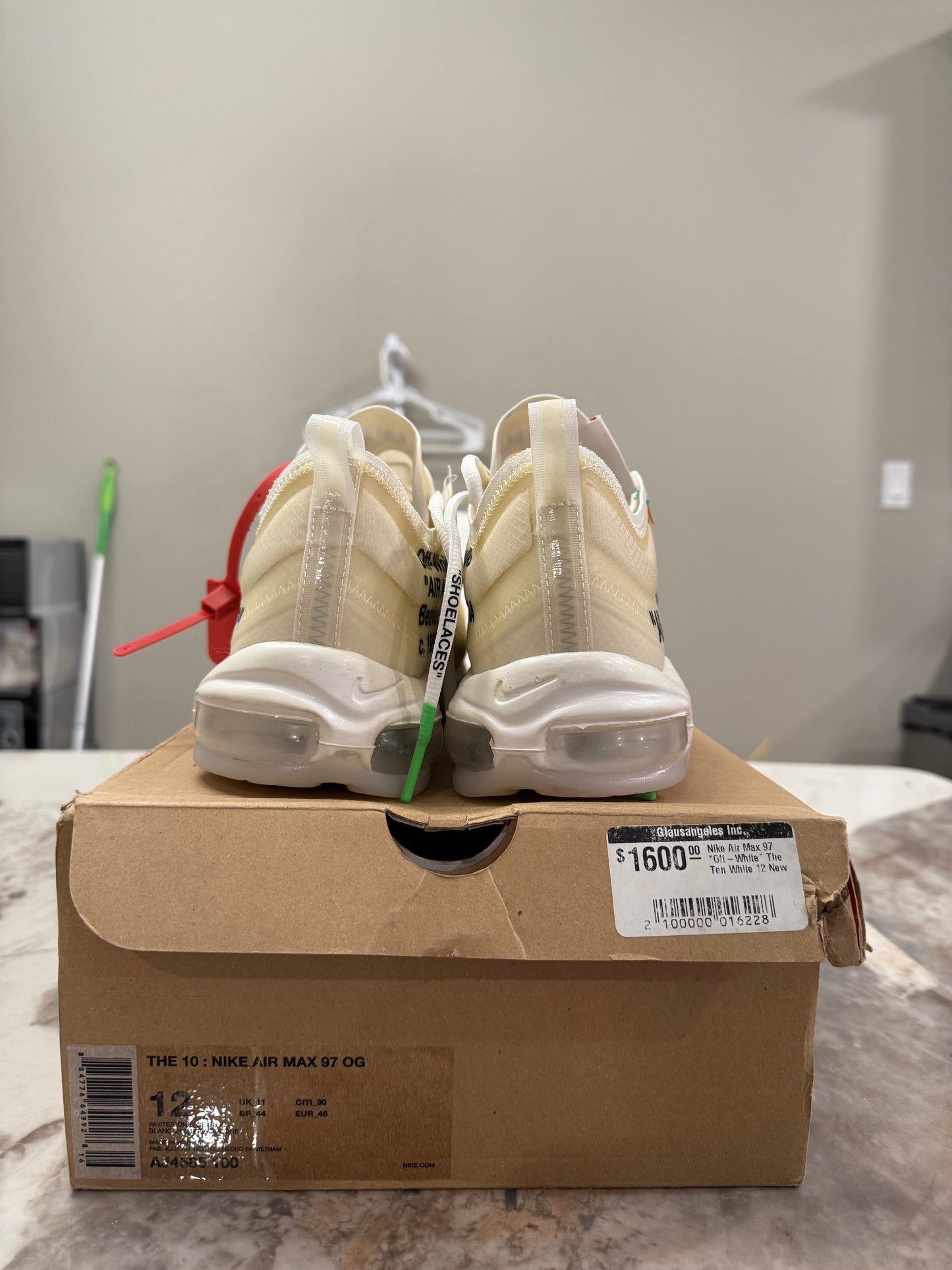 Brand new Nike Air Max 97 Off white size 12