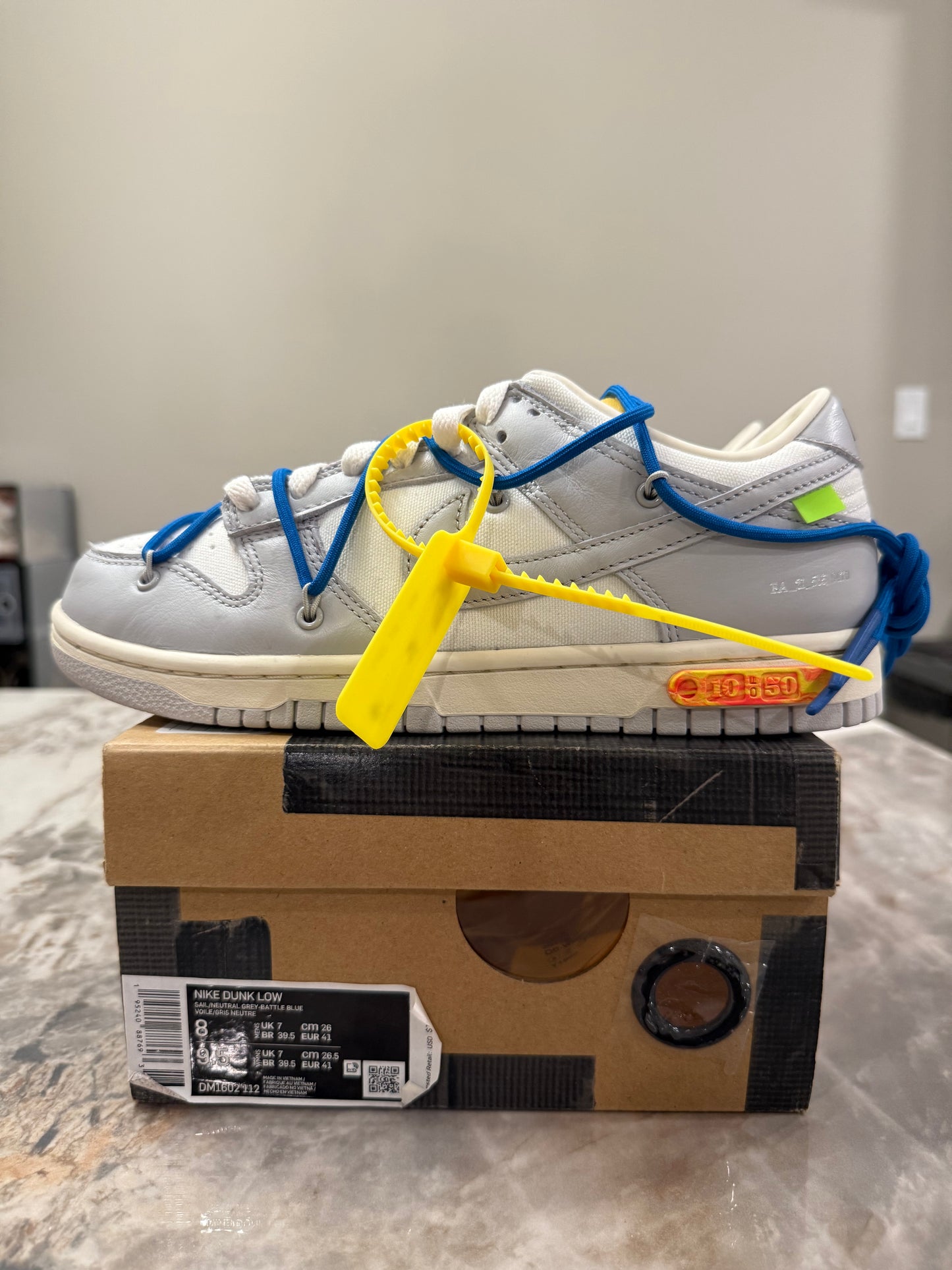 Brand new Off White x Dunk low ‘Lot 10 of 50’ size 8M/9.5W